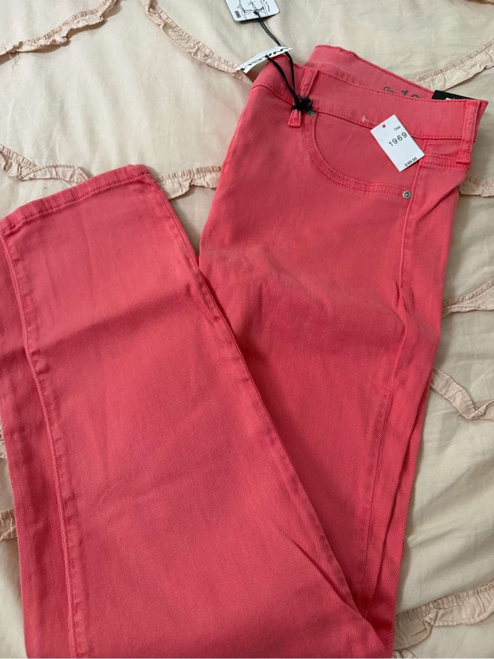 GAP Women’s Skinny Jeans - Coral Pink NWT